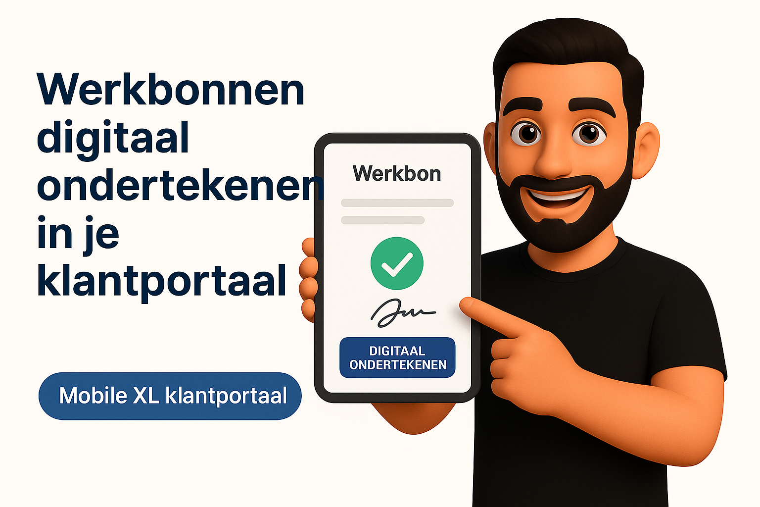 bonnetjes ondertekenen in klantportaal