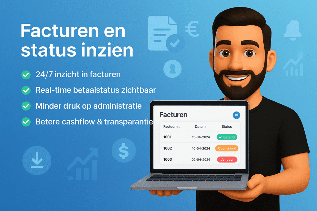 facturen inzien en status bekijken in het klantportaal van MobileXL