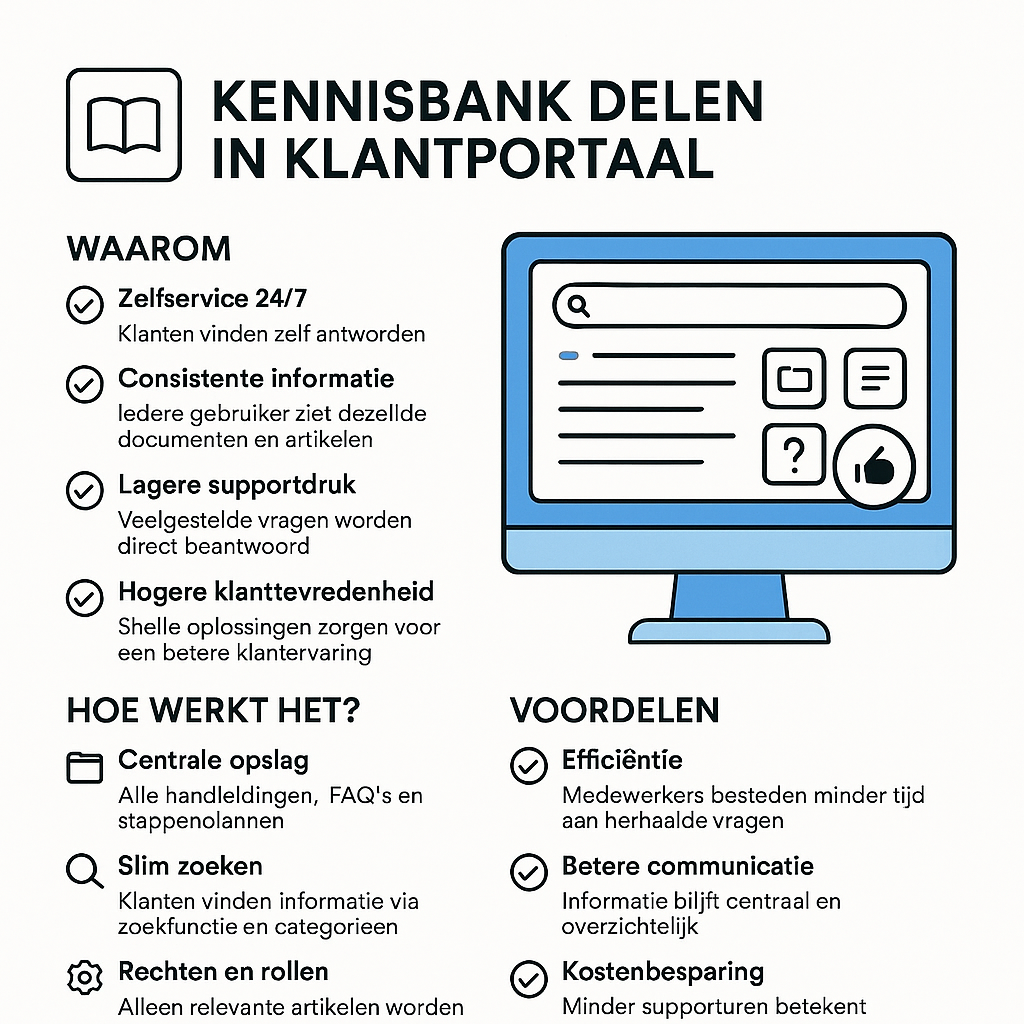 Kennisbank delen in klantportaal
