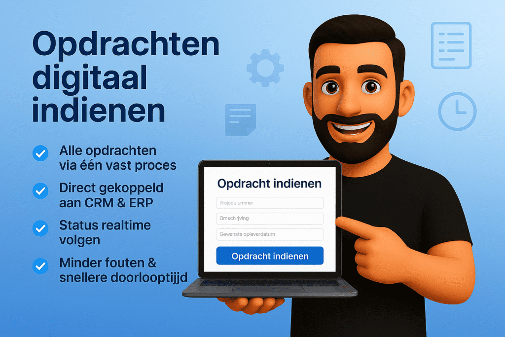 makkelijker en efficiënter opdrachten aannemen in het klantportaal