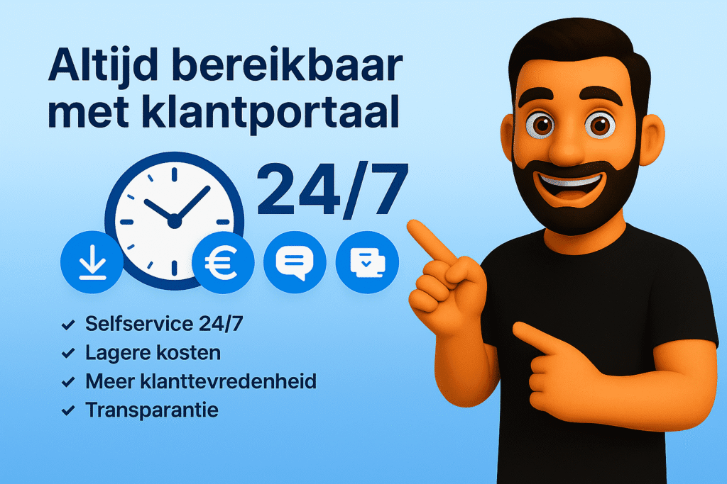 24/7 bereikbaar door klantportaal